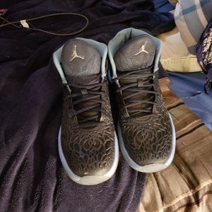 Blue dimpled Air Jordan's